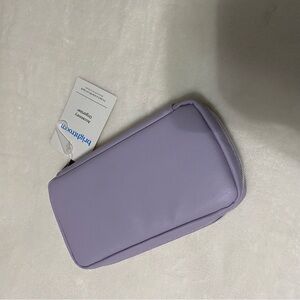 NWT Lavender Leather Pouch Jewelry organization